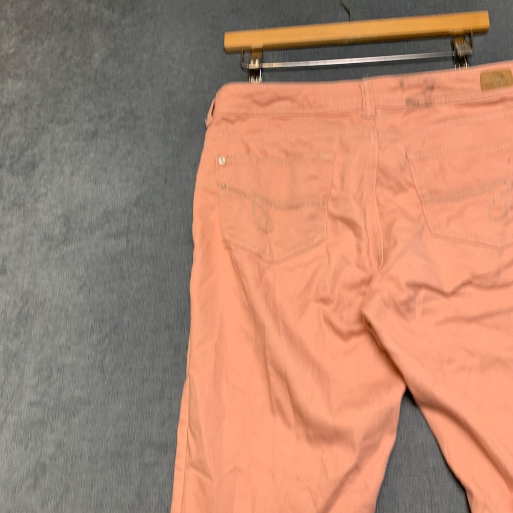 Jordache Jeans Women 8 Orange Denim Regular Fit Grunge Medium Wash Skinny Leg - Picture 4 of 16
